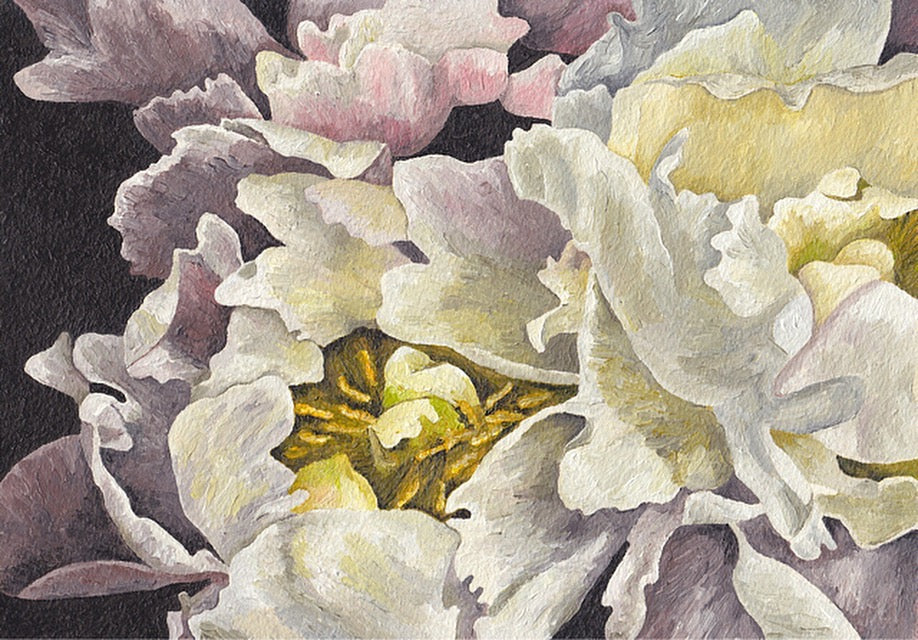Affordable Art Online Peony Painting