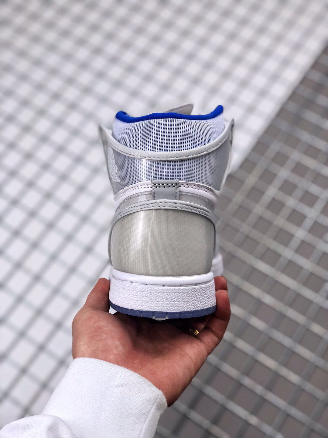 Air Jordan 1 Retro High Zoom White Racer Blue Ck6637-104 Sneaker