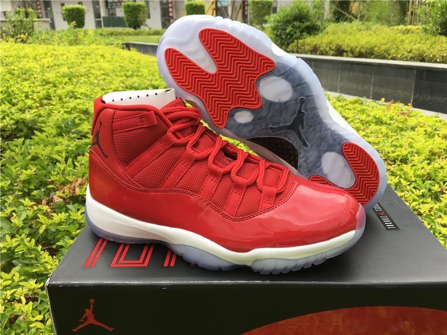 Air Jordan 11 red Basketball Shoes 36-47