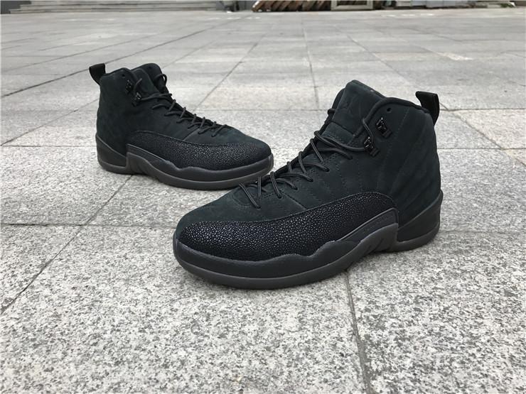 Air Jordan 12 OVO 鈥淏lack" white blue Basketball Shoes 41-47