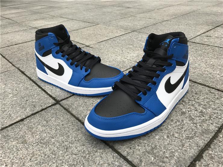 Air Jordan 1 blue black while Basketball Shoes 36-47