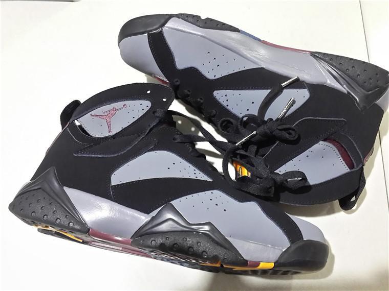 Air Jordan 7 鈥淏ordeaux" grey/black Basketball Shoes 41-47