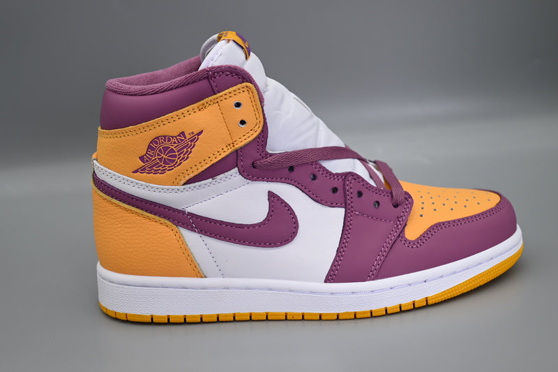 Air Jordan 1 White Purple Yellow