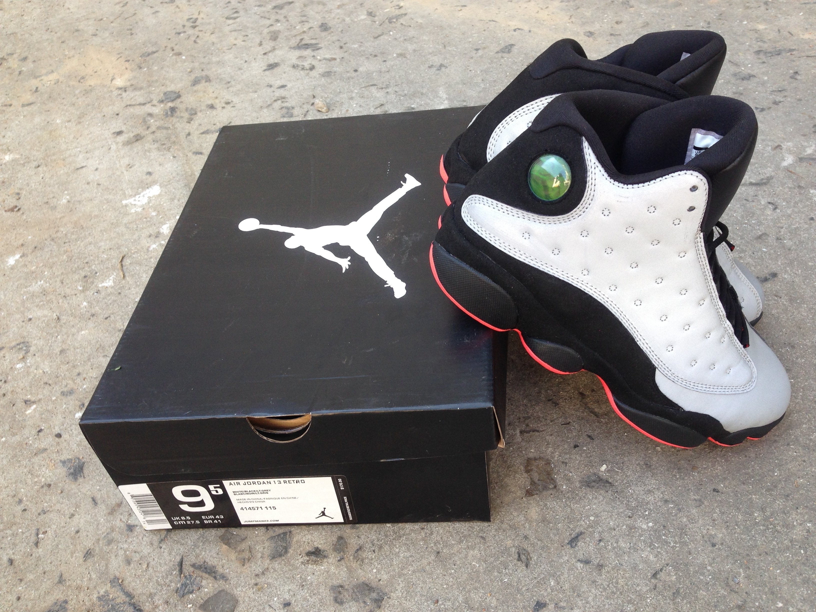 Air Jordan 13 Black/Infrared 23 Basketball Shoes 41-47