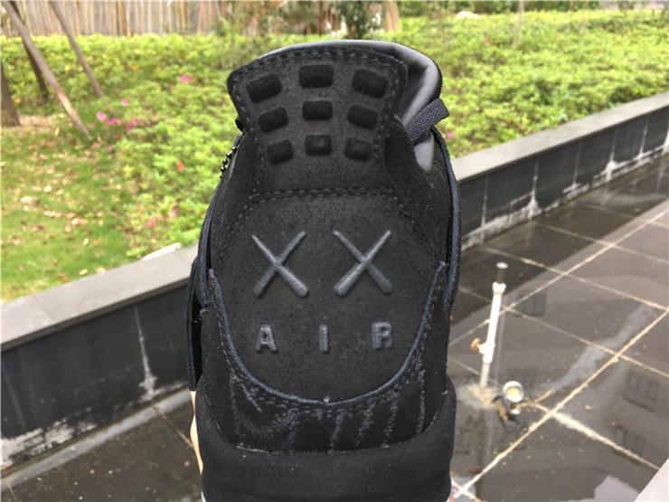 KAWS x Air Jordan 4 Black Basketball Shoes 36-47