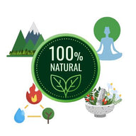 100% natural ingredients in our ayurvedic products