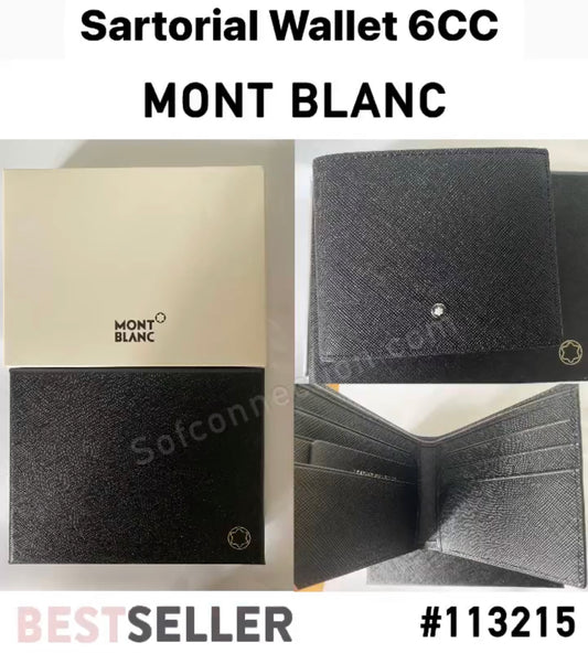 Montblanc Sartorial Blue Wallet Mb113213