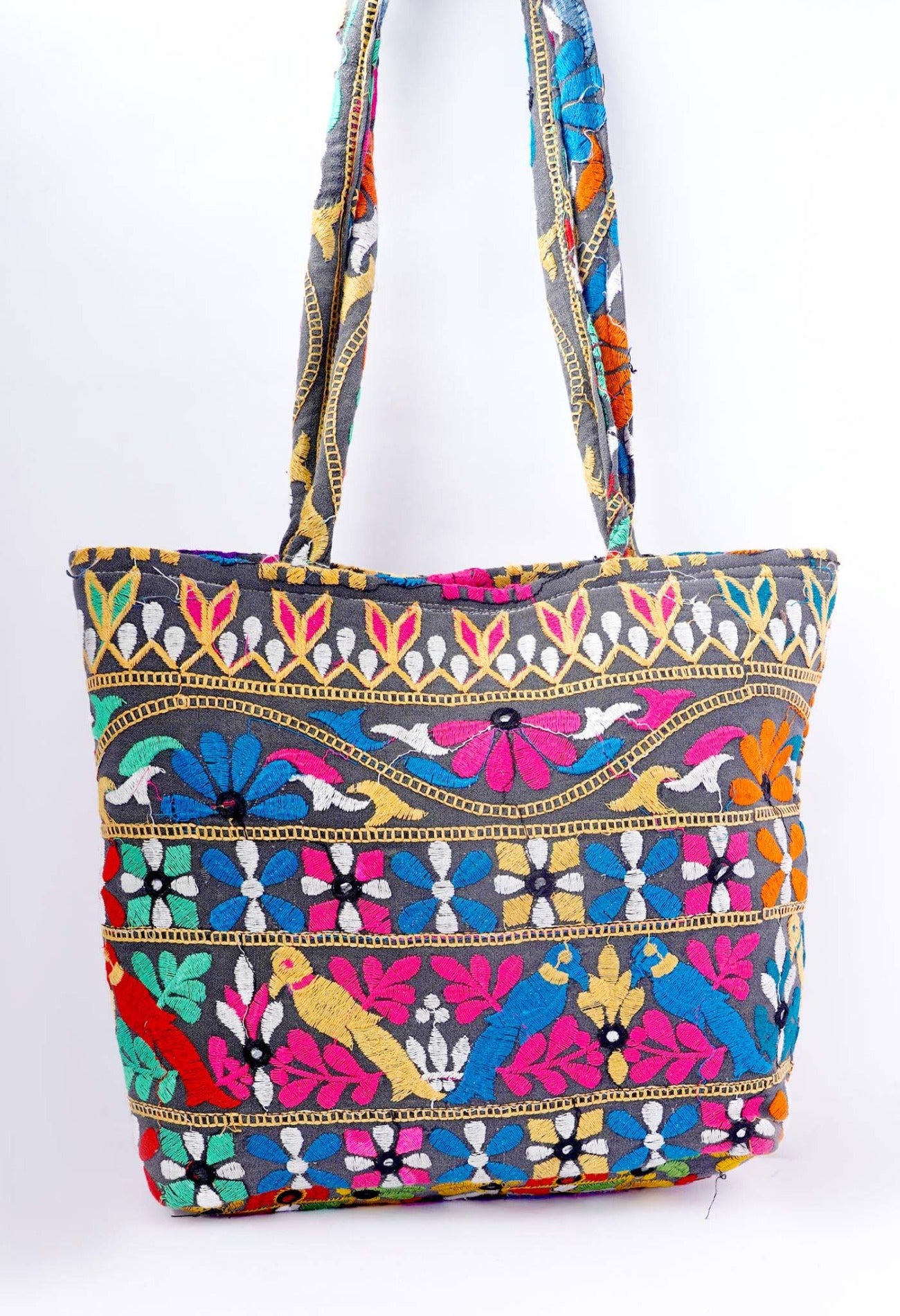 The CLOWNFISH Blue Shoulder Bag Percy Printed Handicraft Handbag Ladies  Shoulder Bag For Women College Girls Percy Blue - Price in India |  Flipkart.com