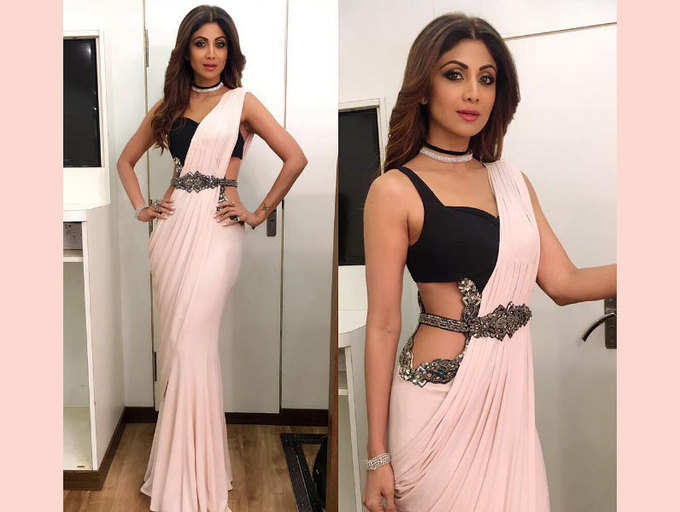 Shilpa Shetty - Slim & fit, every saree on her is a hit