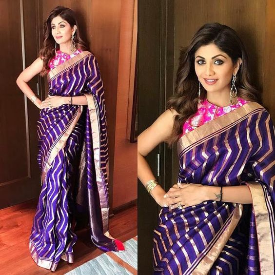 Shilpa Shetty - Slim & fit, every saree on her is a hit