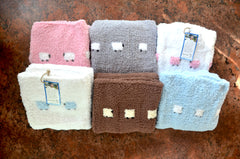 Sherpa baby blankets that are hand-knitted