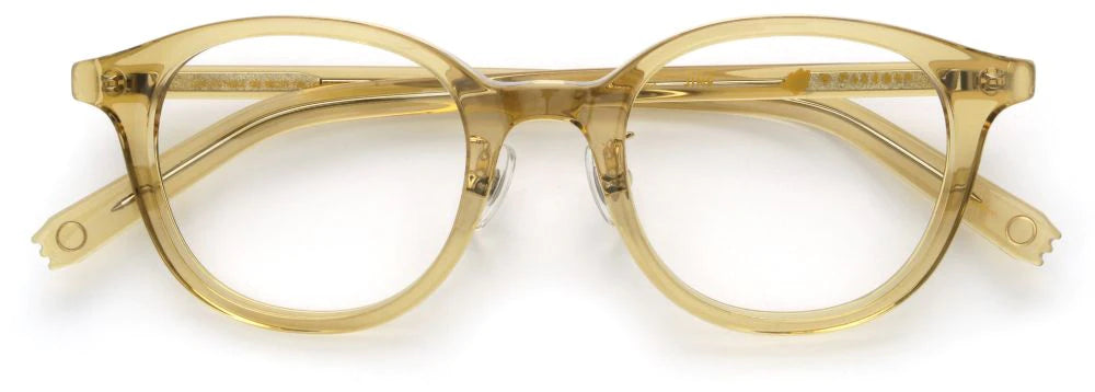 JINS Snorlax Model glasses in light brown color