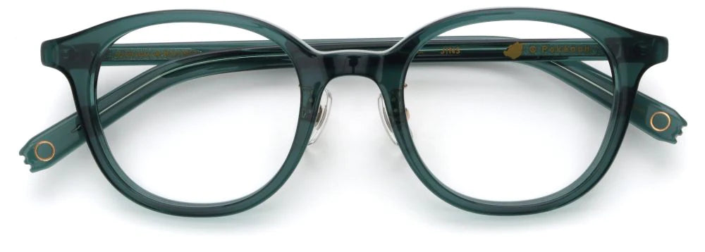 JINS Snorlax Model glasses in pine green color
