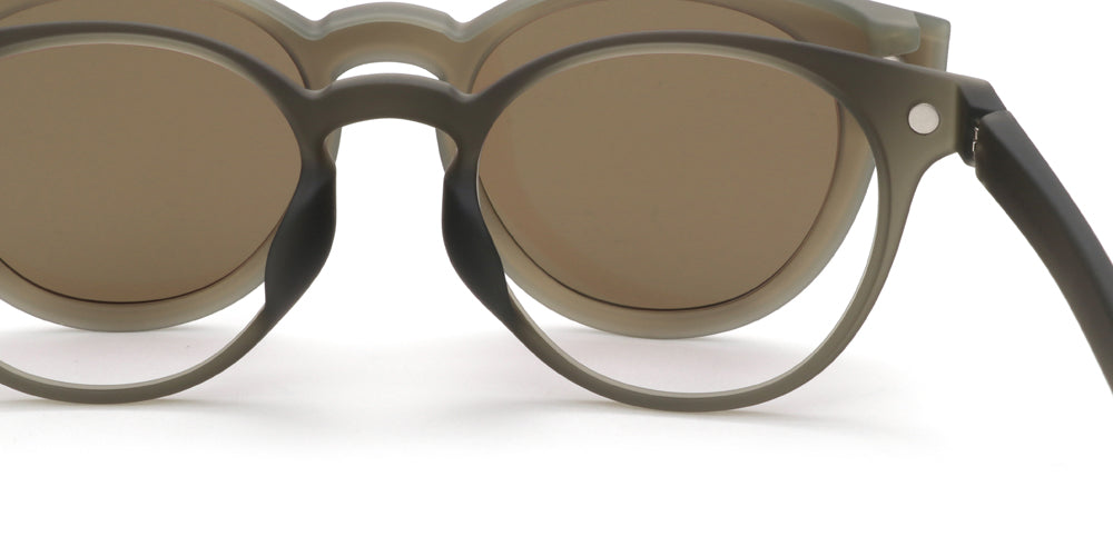 Smoke Cloud Round Glasses incl. $0 High Index Lenses with Saddle