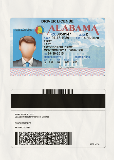 california drivers license template editable word