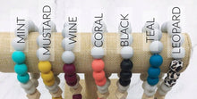 Silicone Beads Key Ring Tassel Bangles