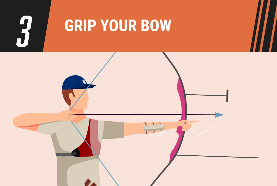Step 3: Grip your bow
