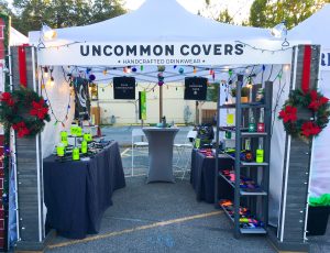 uncommon covers christmas booth 2019