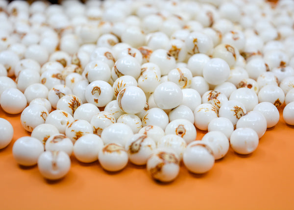 Bright White Acai Beads