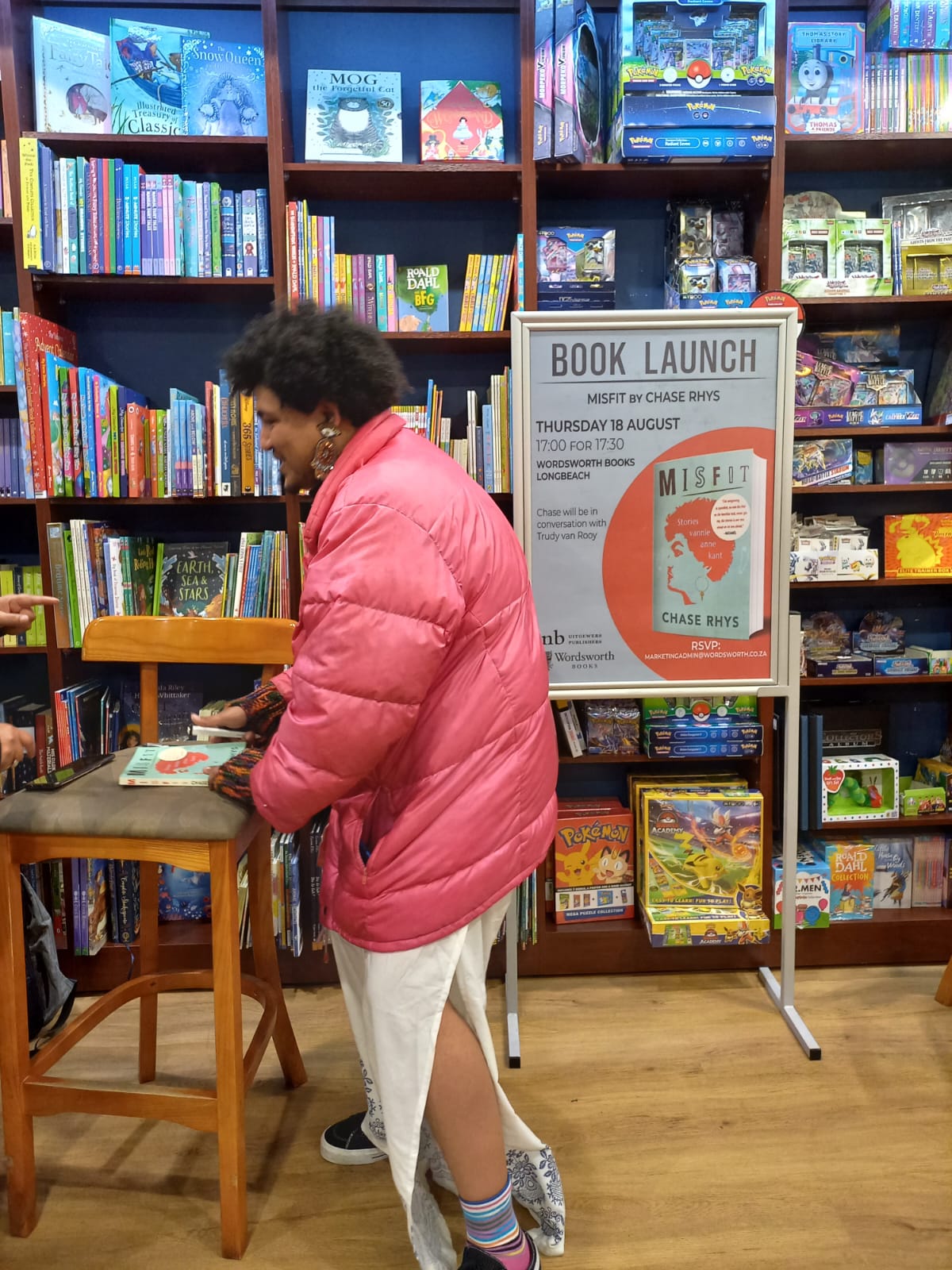 misfit book launch chase rhys wordsworth longbeach mall
