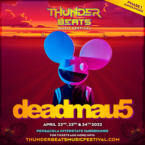 DJ Deadmau5 Headlining Thunder Beats Music Festival