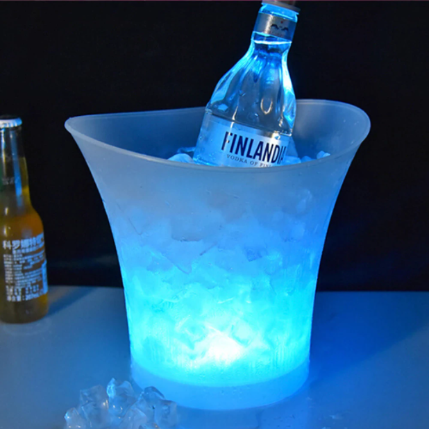 ice bucket with lights and bluetooth speaker