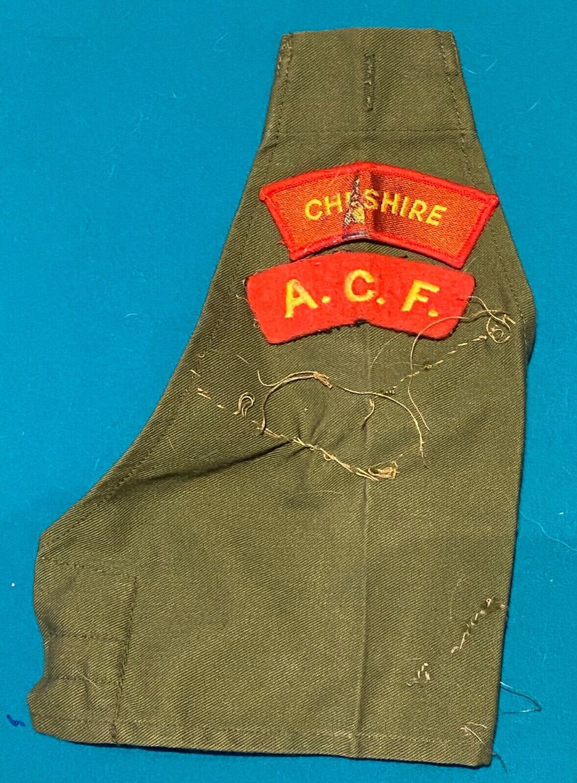 British CHESHIRE ACF shoulder brassard, Cadet Force - used condition ...