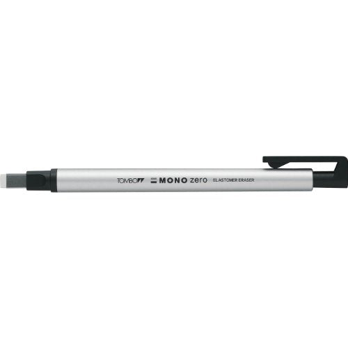 トンボ鉛筆 ホルダー型消しゴム モノゼロ 角型 Eh Kus04 シルバー オフィスジャパン
