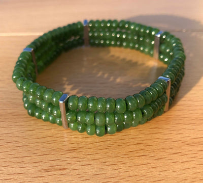 4mm Unstrung Nephrite Jade Beads, 16