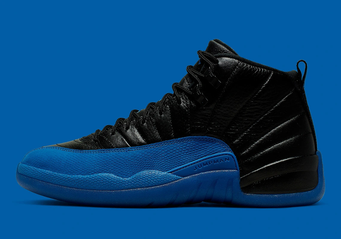 blue & black jordan 12s