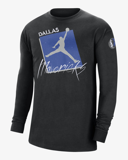 Phoenix Suns City Edition Nike Men's NBA Long-Sleeve T-Shirt in Grey, Size: Small | DV6054-063