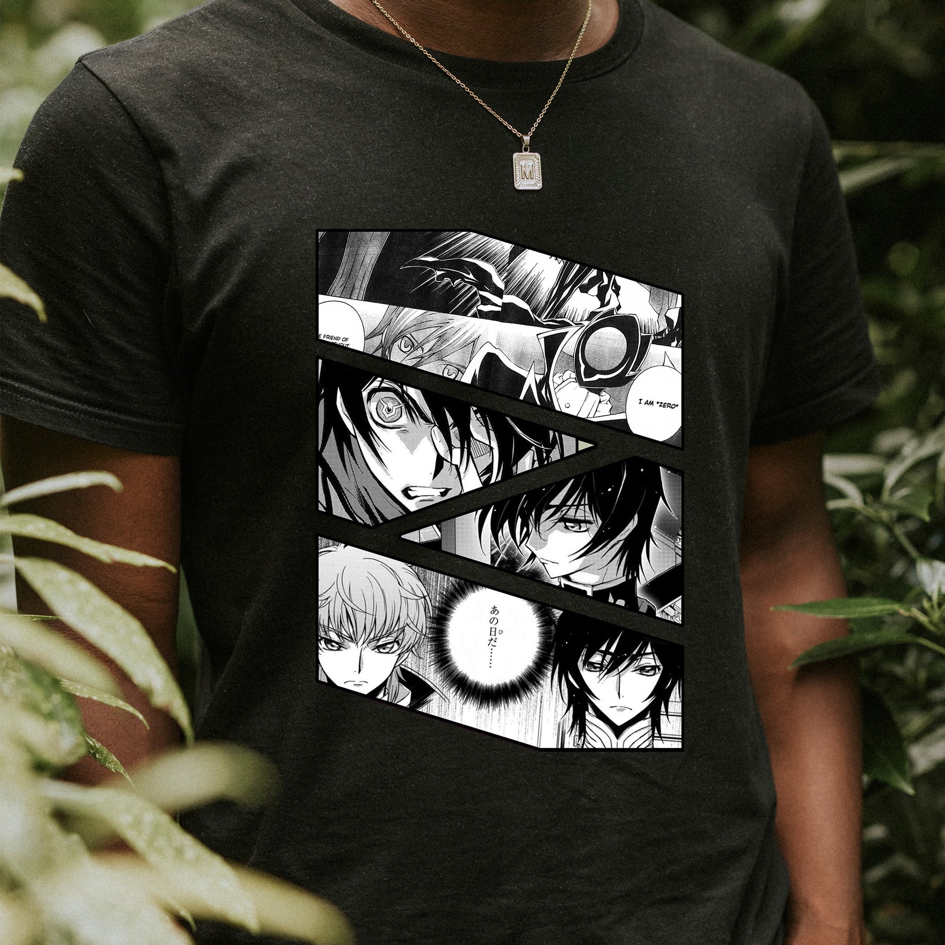 Lelouch Lamperouge Code Geass Kodo Giasu Manga Panel Unisex T Shirt Anime Designer Shop