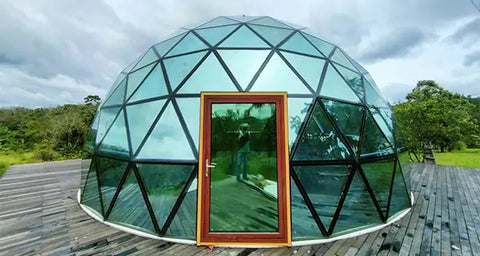 10m geodesic glass dome tent