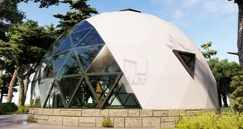 geodesic dome house for glamping