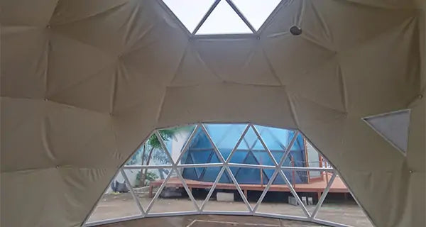 6m mixed geodesic dome tent