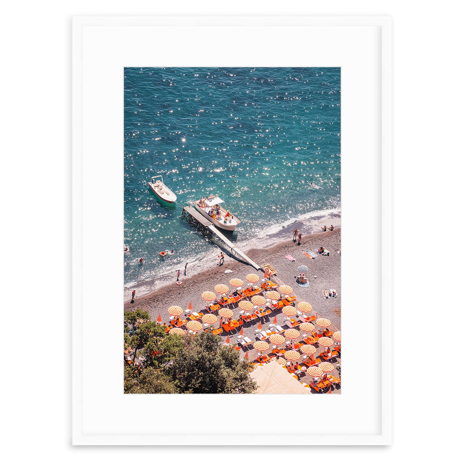 Crescent Bay Palms - Laguna Beach CA Framed Fine Art Photography