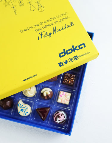 Caja personalizada la catalana chocolaterías