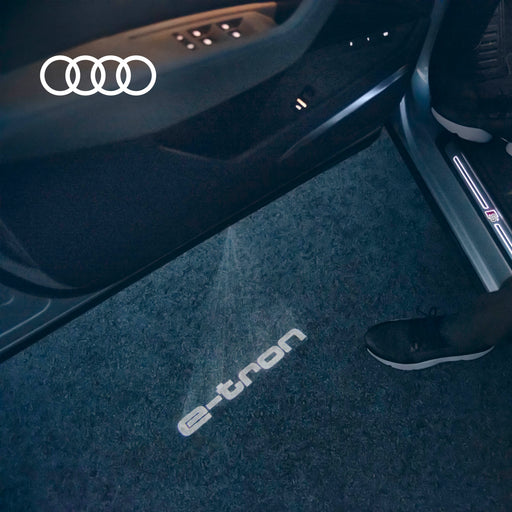 Audi Entry LED light Audi rings with gecko logo — Audi Flagship Store