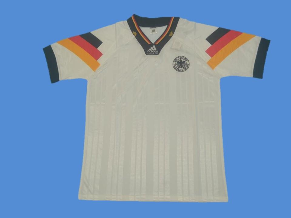 GERMANY NATIONAL TEAM 1990/1992 HOME FOOTBALL SHIRT JERSEY TRIKOT VINTAGE  ADIDAS