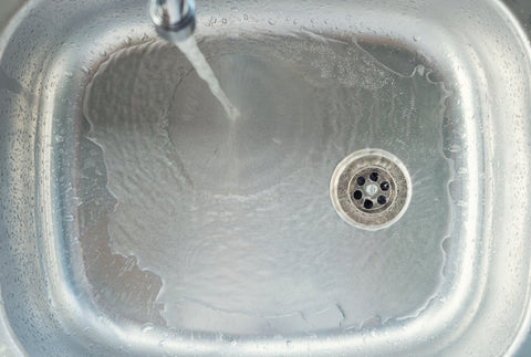 Water in sink