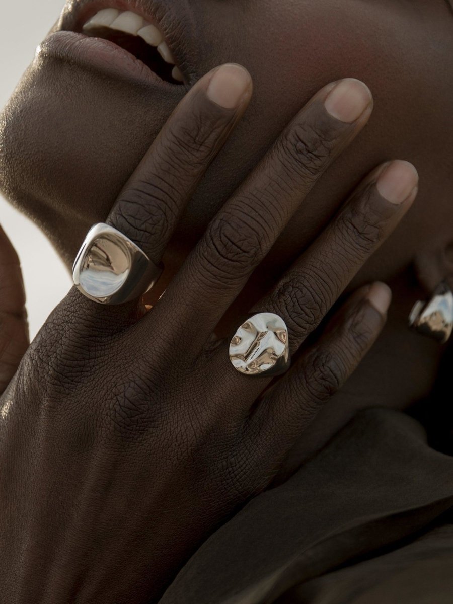 Ring - Liquid convex design signet ring