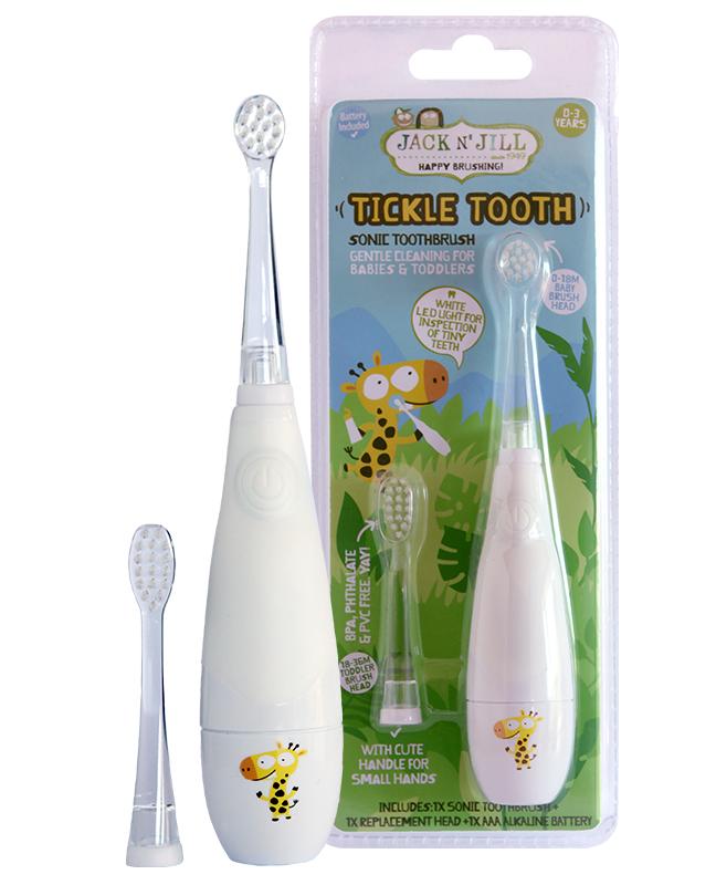 bio elektrische tandenborstel - 0-3 - tickle tooth sonic brush -