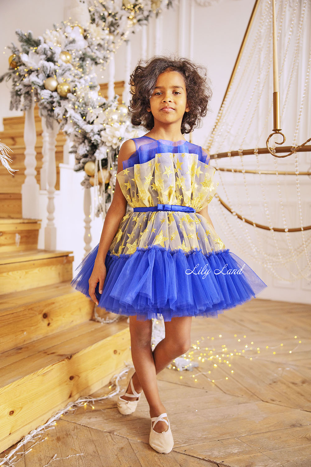 Barbie-star Royal Blue Baby Toddler Dress