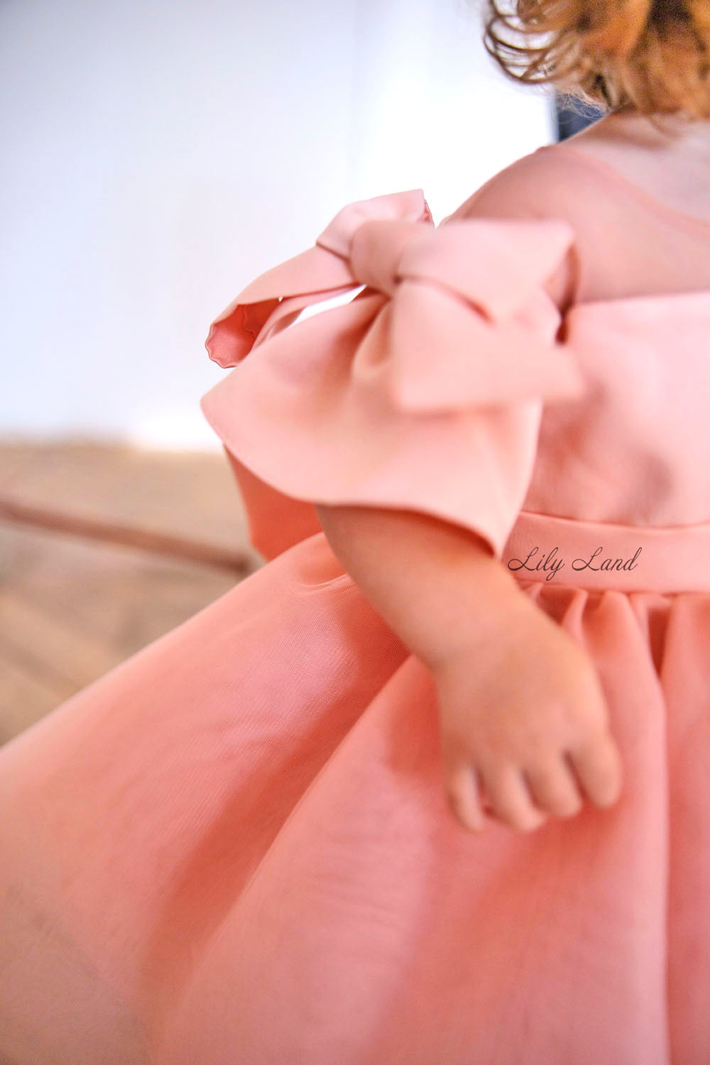 Sonya Peach Dress Baby Girls Toddler