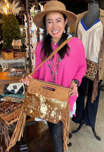 American Darling Genuine Leather Hair-On Cowhide Purse – 260 Broadway  Boutique