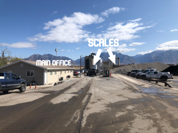 Main office and scales for Asphalt Materials Inc.