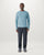 Cole Crewneck Jumper in Skyline Blue