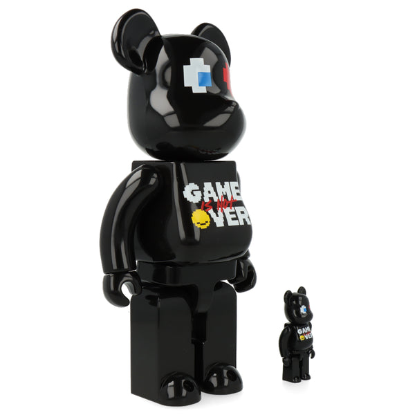 400% + 100% Bearbrick The Rolling Stones Lips & Tongue - Black