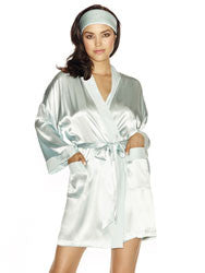 Conjunto de kimono corto y diadema Lucky Gal-Pal en azul balada