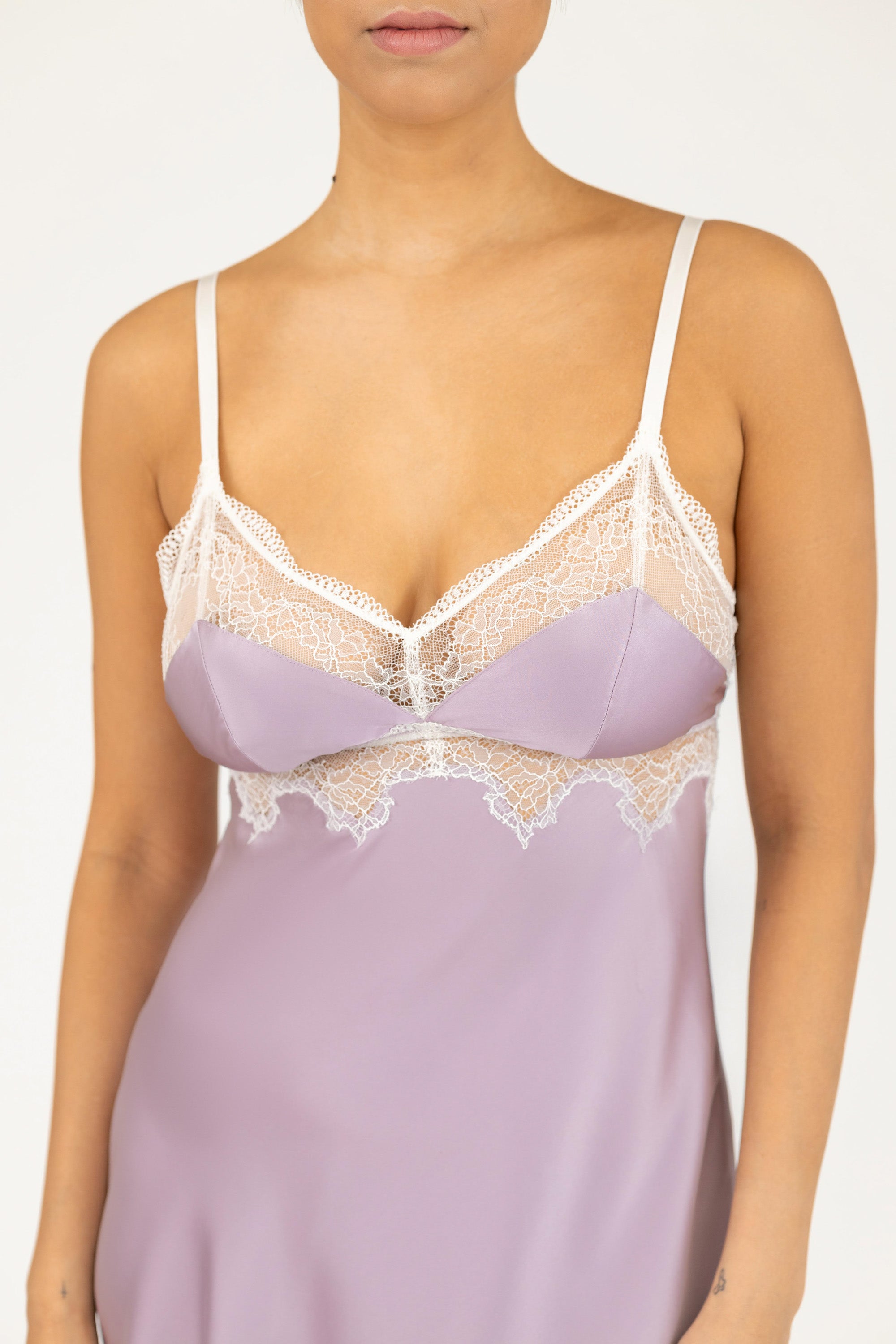 Allegra Soulful Bust-Support Silk Chemise